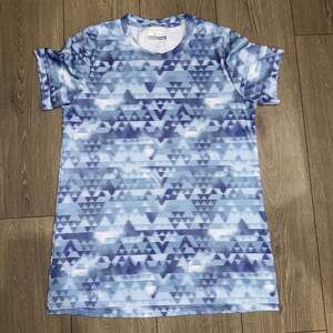 Columbia Women's Fork Stream Short Sleeve Size M Purple Lotus/Distant Peaks